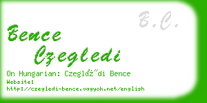 bence czegledi business card